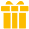 a yellow gift box with a bow